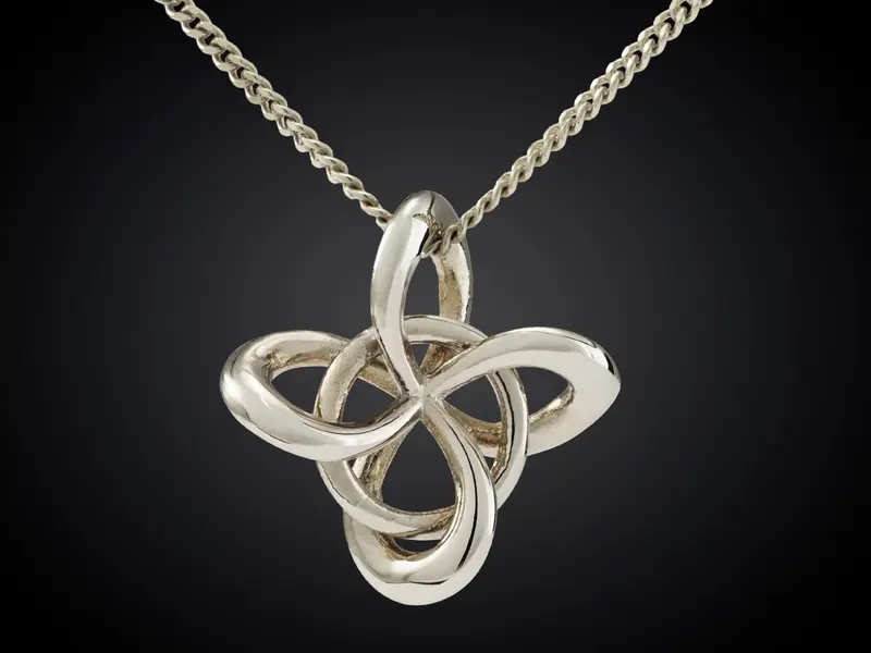 Infinity hanger witgoud