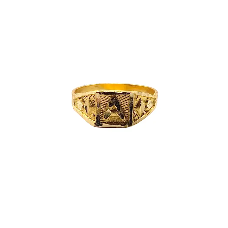 Initial A Baby Ring 14K Gold