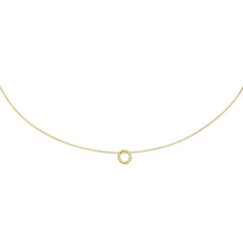 Jackie Bubbly Circle Necklace 585