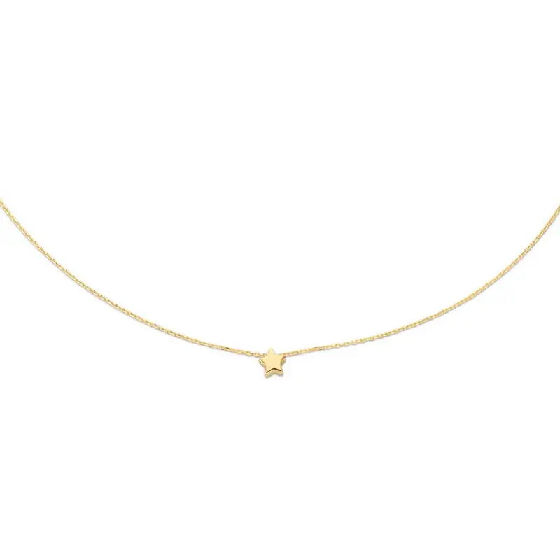 Jackie Plain Star Necklace 585