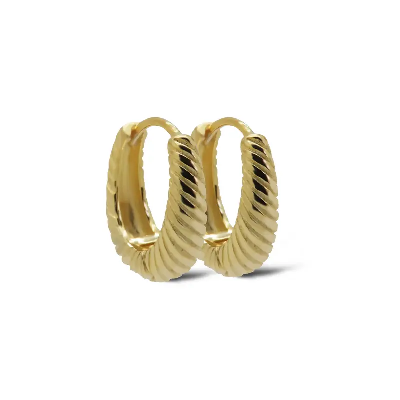 Karma Oorbellen Hinged Hoops FLORA Twist