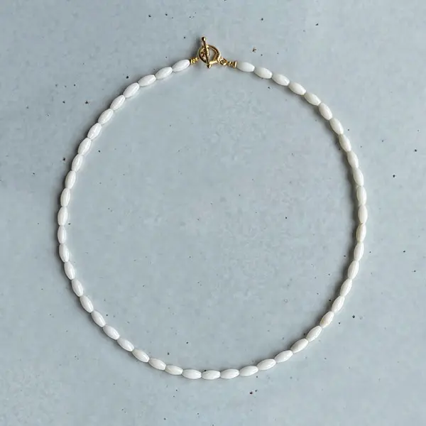 Ketting bamboekoraal Wit