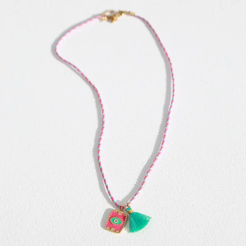 Ketting eye pink