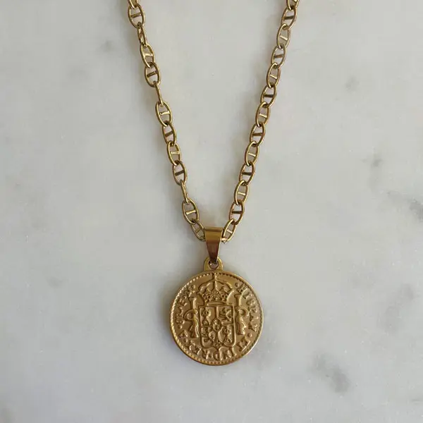Ketting Goud Munt halflang