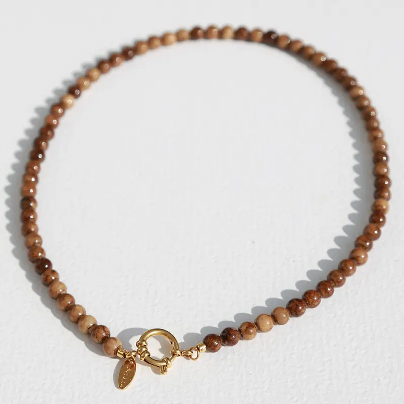 Ketting Javea bruine steen