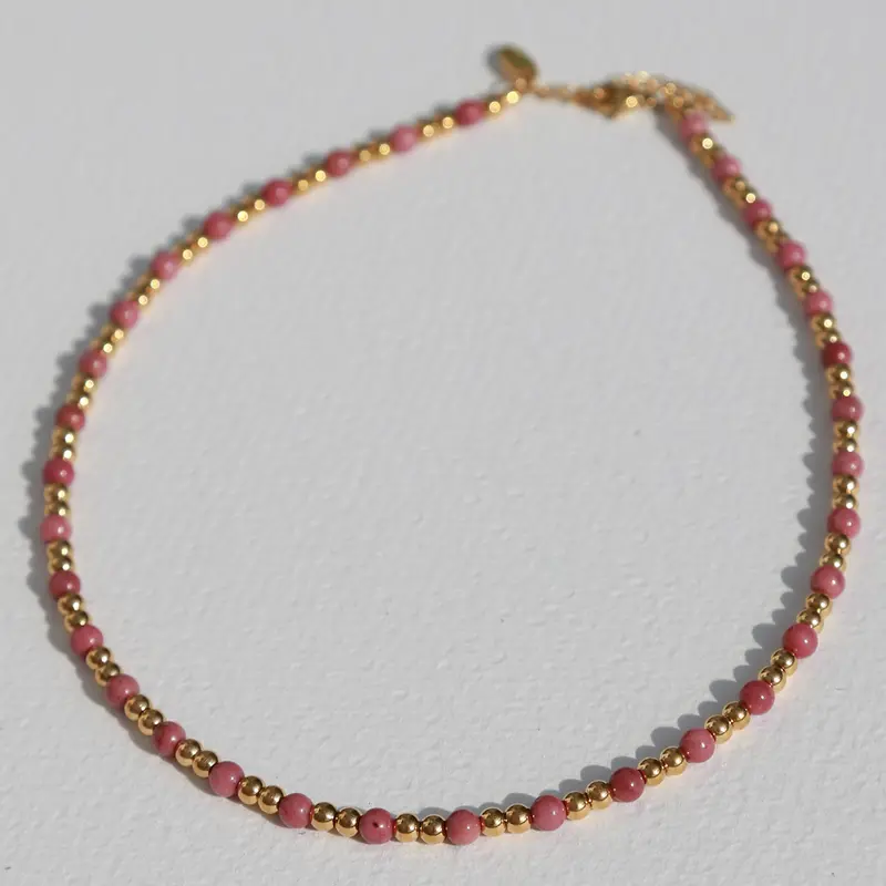 Ketting Moraira rosé steen