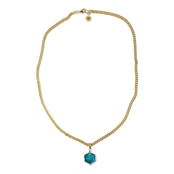 Ketting Schakel steen Blauw