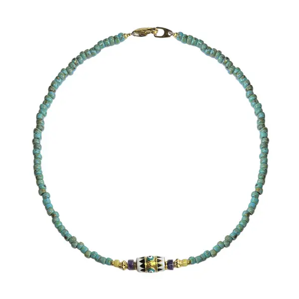 Ketting Seagreen Black White eye