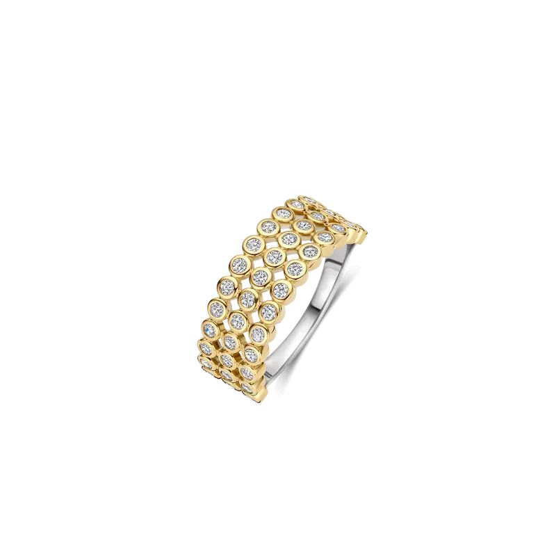 Layered Ronde Zirkonia Ring