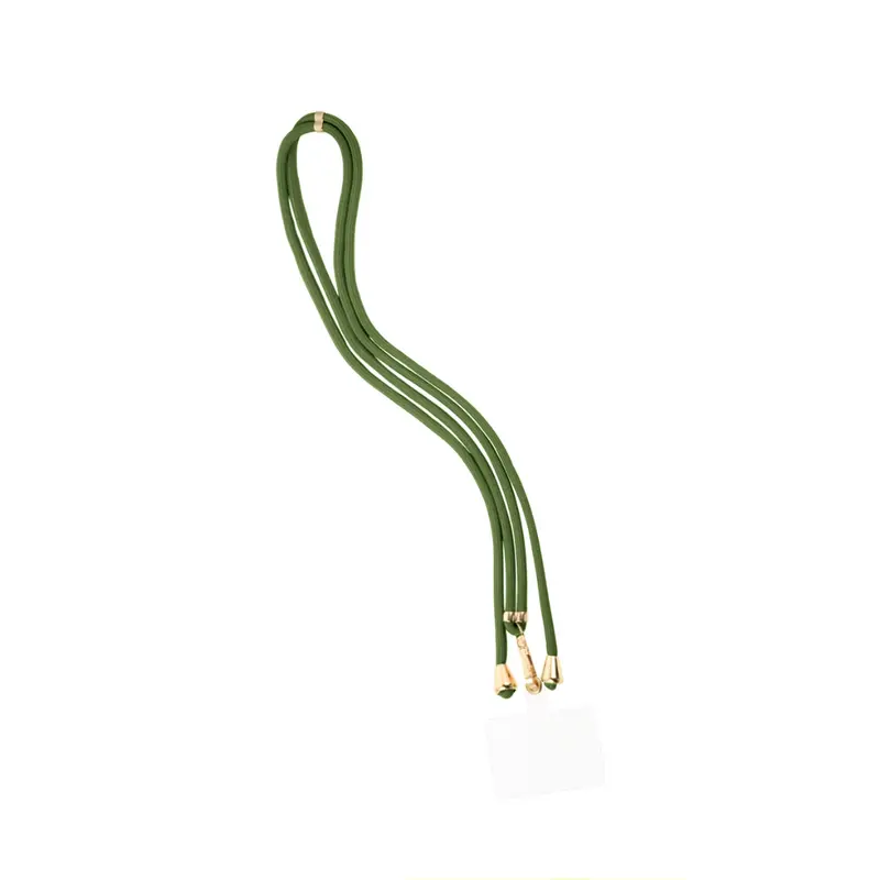 Legergroen lang telefoonkoord rope