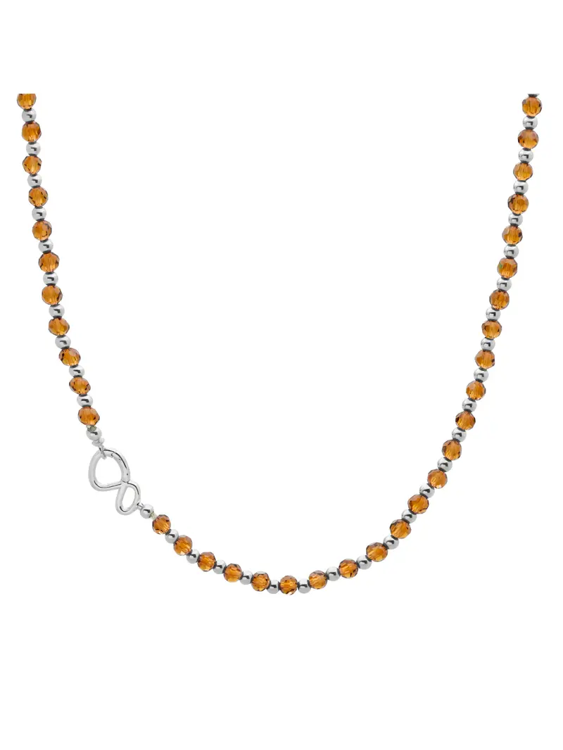 Link Ketting Citrine Quartz Zilver