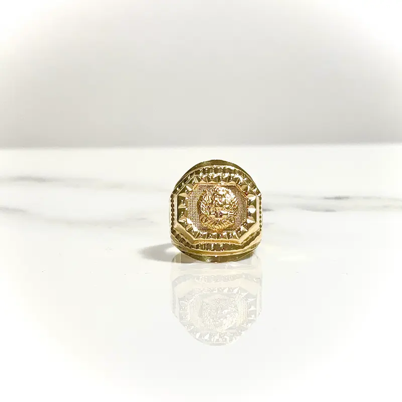 Lion Ring - 18 carat gold 0065 GRV2