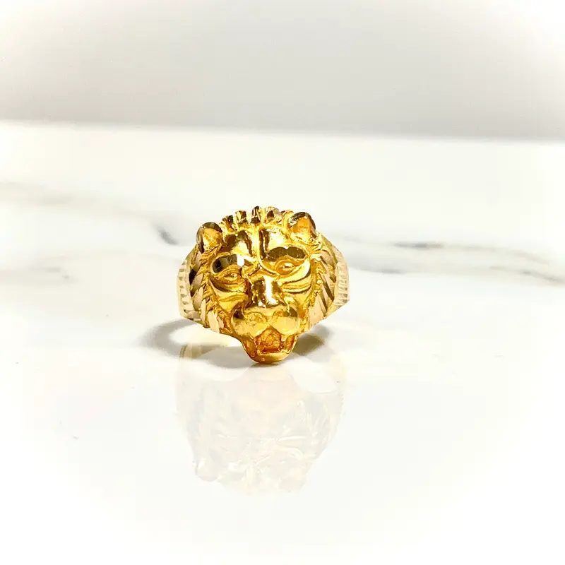 Lion Ring - 18 carat gold 0066 - GRV2