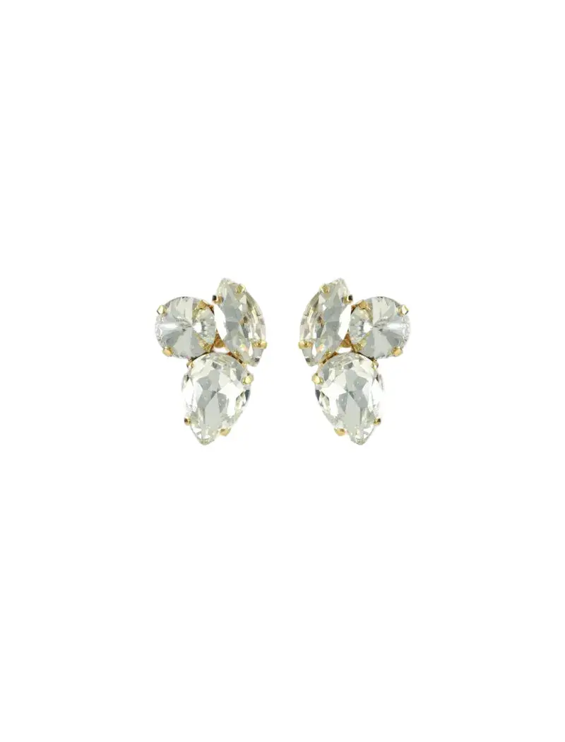 Lott Oorbellen Three Shapes - Crystal