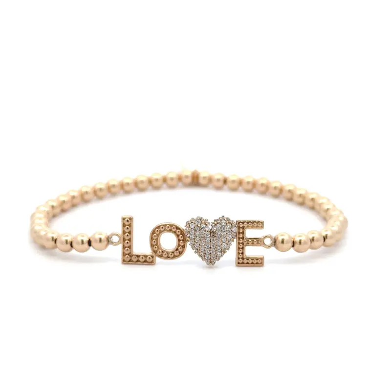Love big heart gold coloured