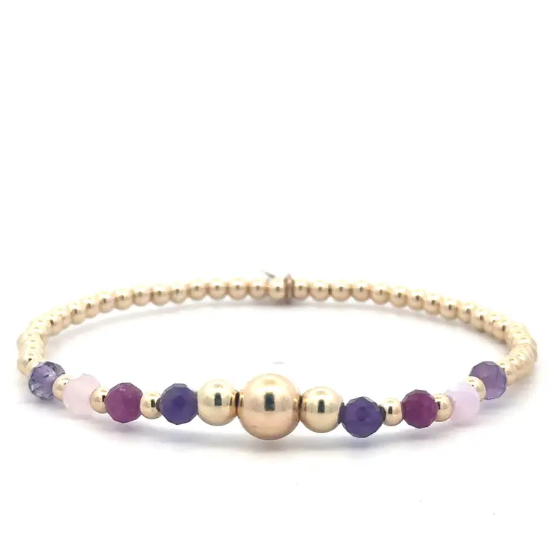 Maud purple gold coloured