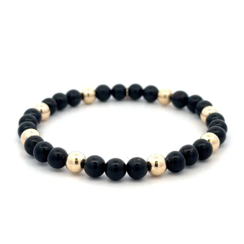 Men 8 black gold coloured