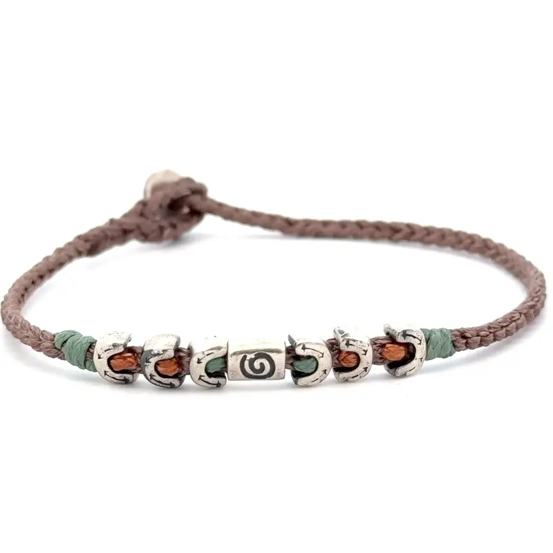 Men cord army brown silver