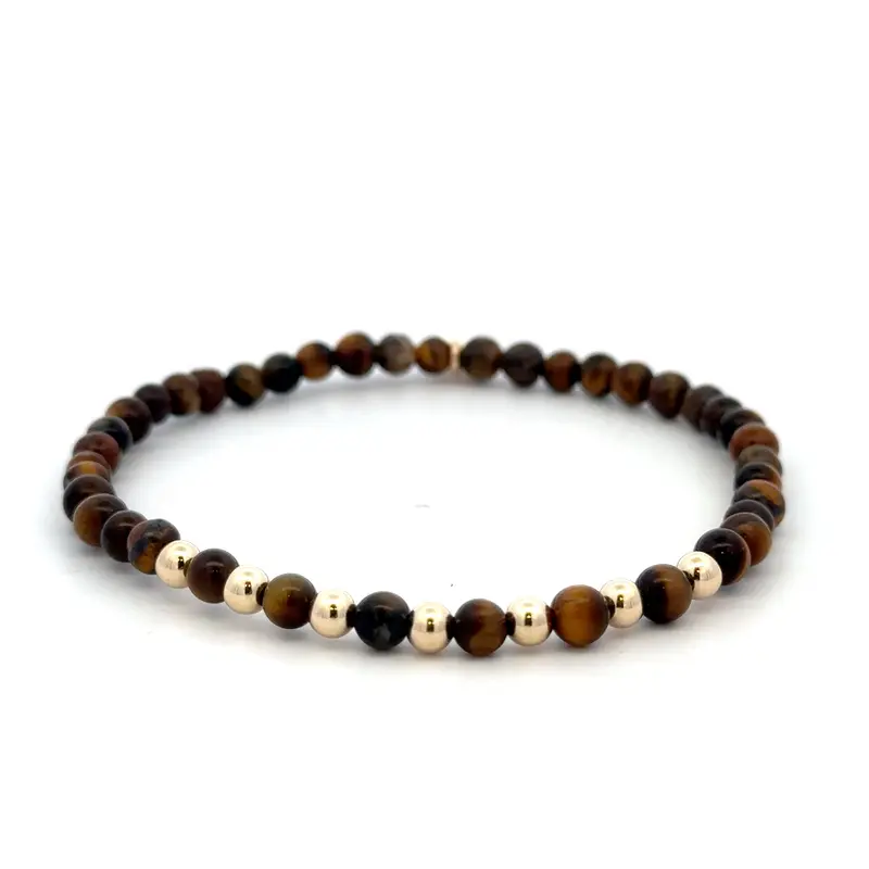 Men mix 7 brown striped gold coloured