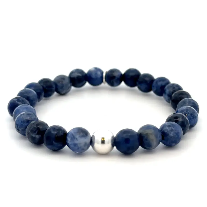 Men one blue silver