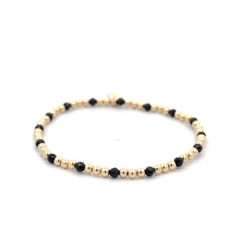 Mix 3 black shiny gold coloured