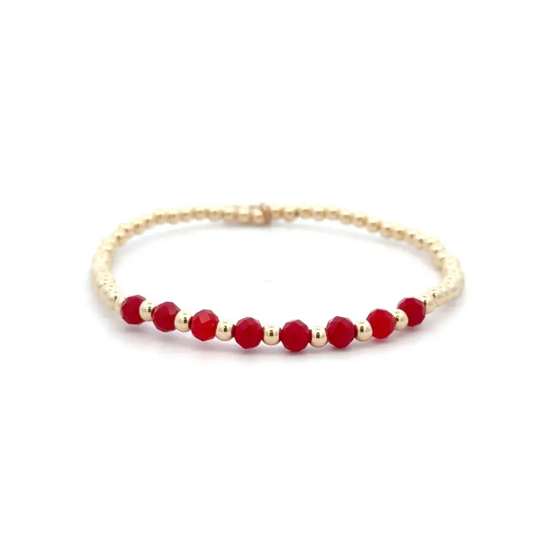 Mix 8 dark red gold coloured