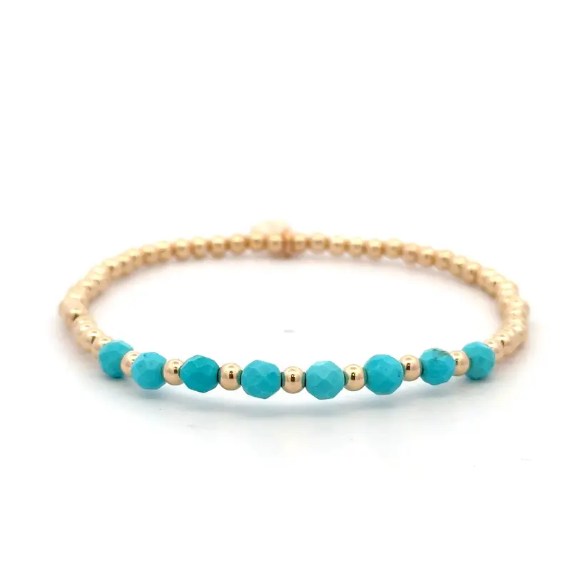 mix 8 turquoise gold coloured