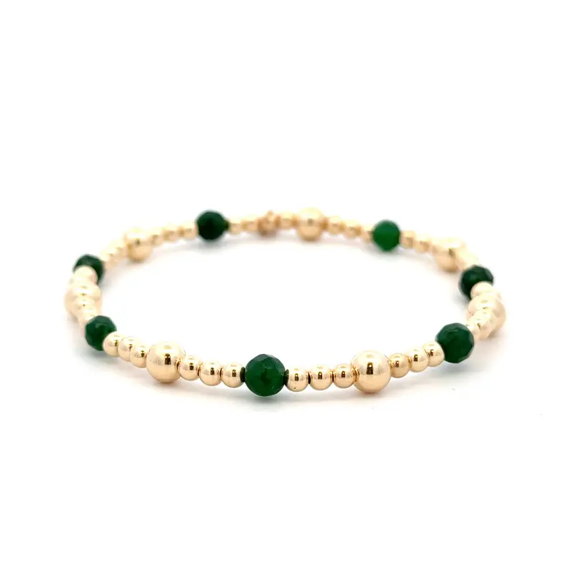 Mix green basic gold coloured