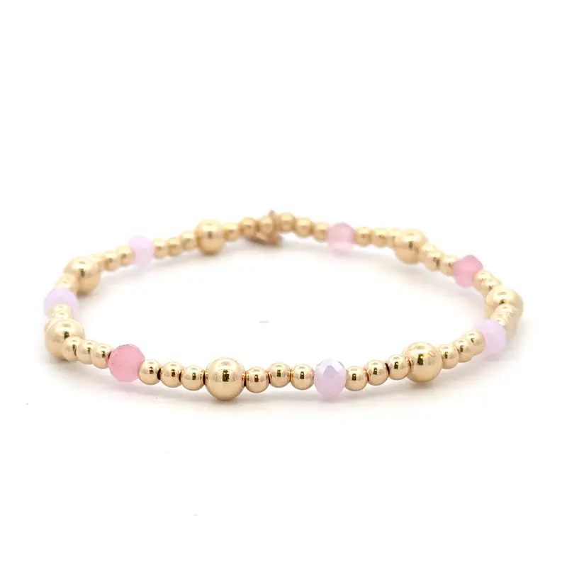 Mix pink basic gold coloured