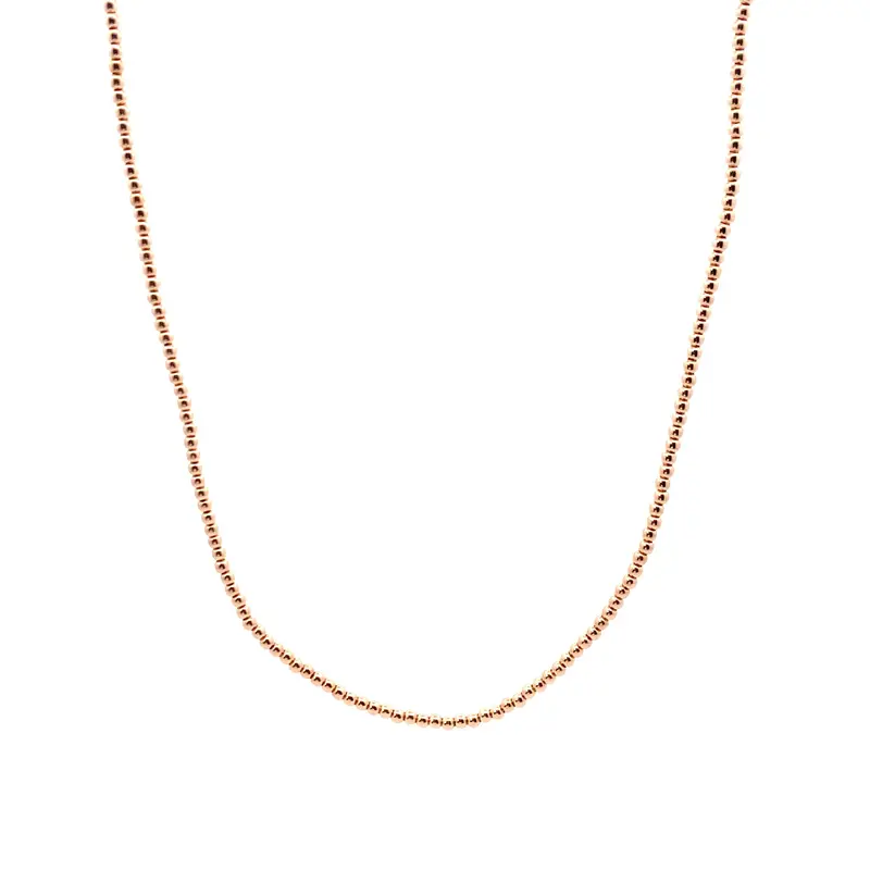 Necklace basic 2mm rosé-gold coloured
