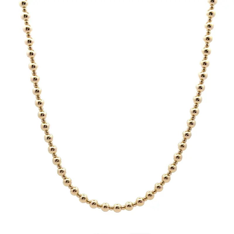 Necklace basic mix 4/2mm gold coloured