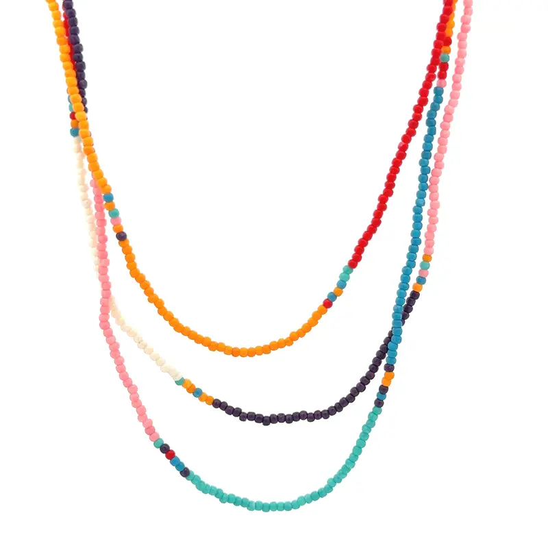 Necklace happy flag