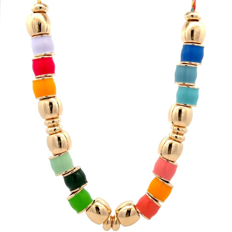 Necklace sunset cord goldplated