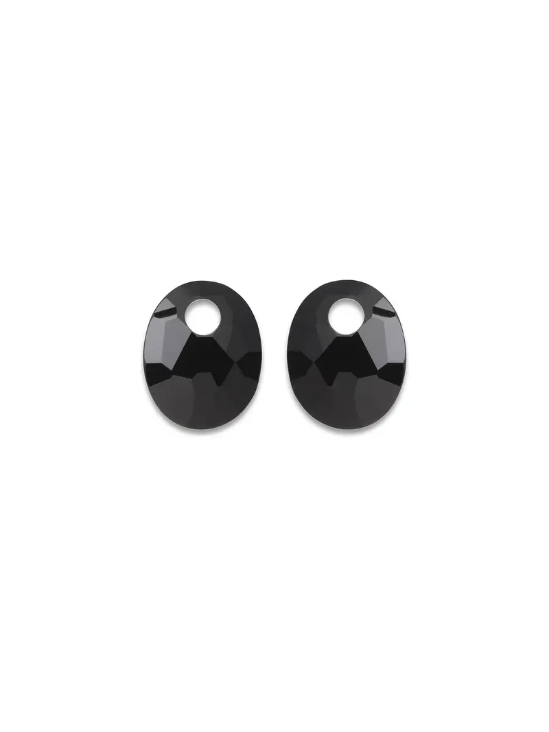 Oorbel Edelstenen Small Oval Onyx