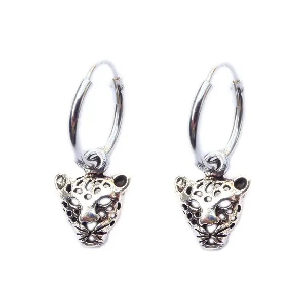 Oorbellen Panter Zilver
