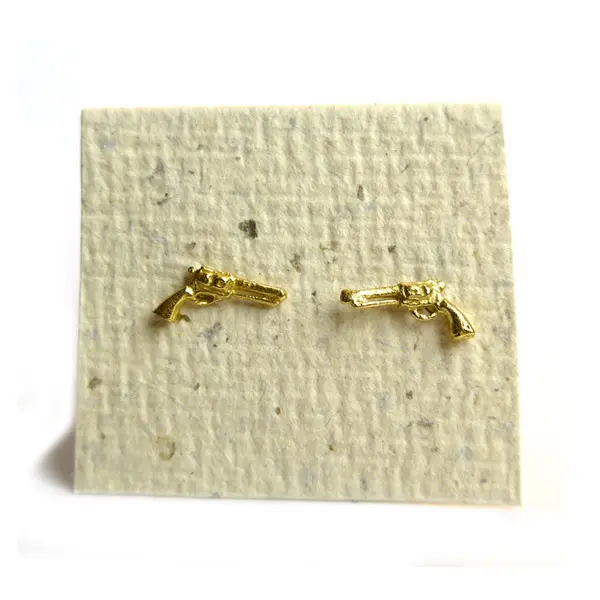 Oorbellen pistooltje goud