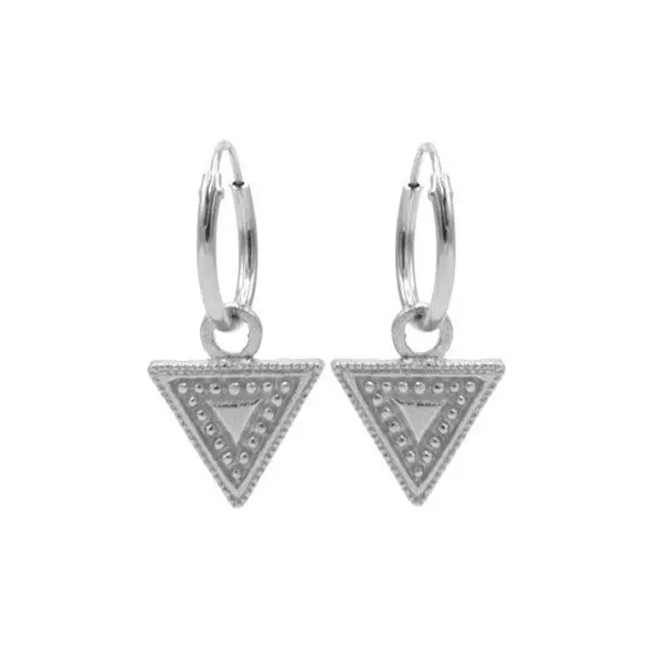 Oorbellen Triangle zilver