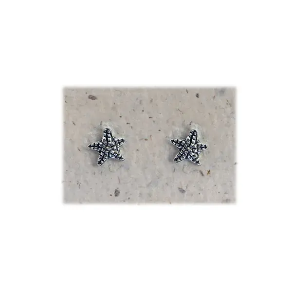 Oorknopjes starfish zilver