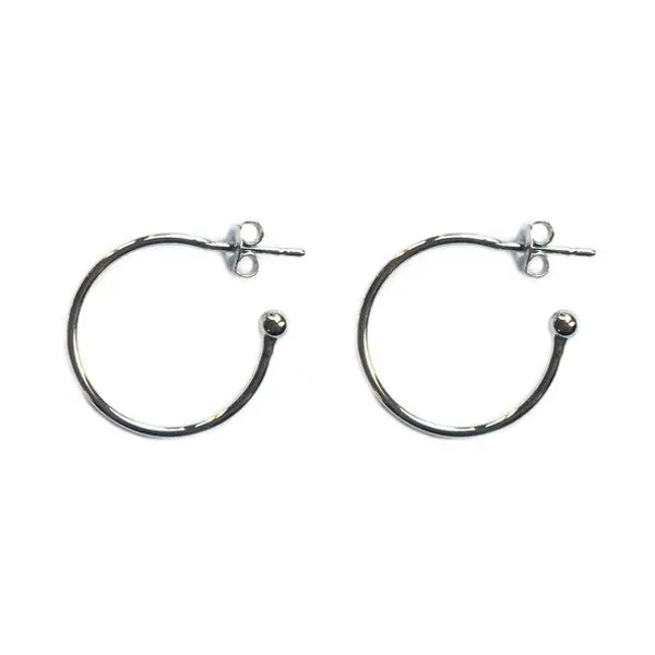 Oorringen zilver 20mm