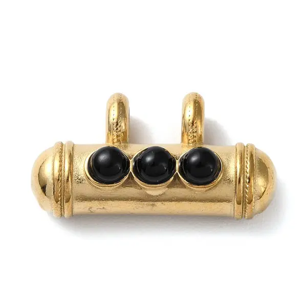 Pendant goud Zwart buis