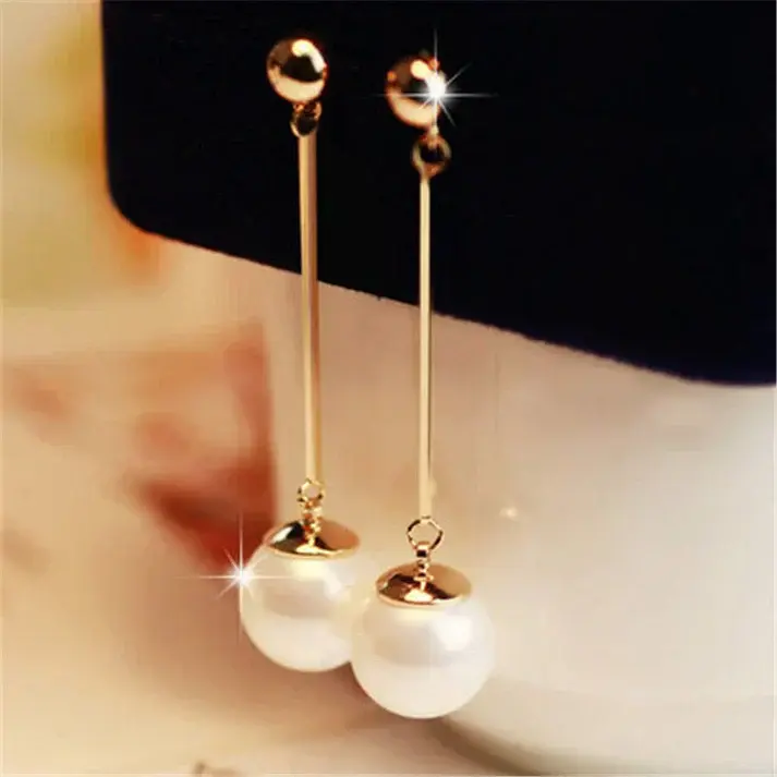 Pendientes de perlas elegantes