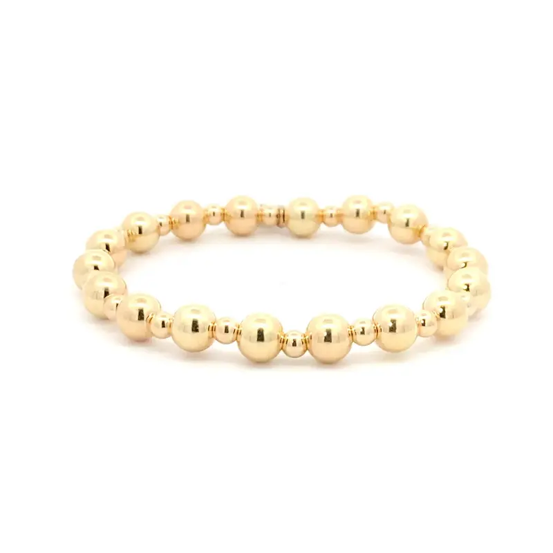PScallme Armband Basic Gold Coloured Mix 7mm/4mm