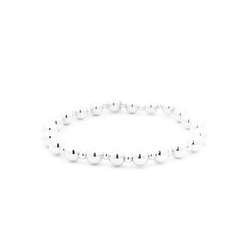PScallme Armband Basic Mix 6mm/3mm Silver