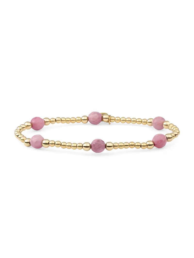 Reverse Bold Mix Armband Pink Rhodonite