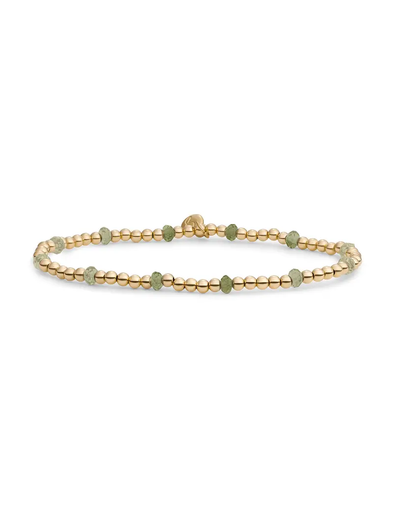Reverse Roundel Armband Lime Jade