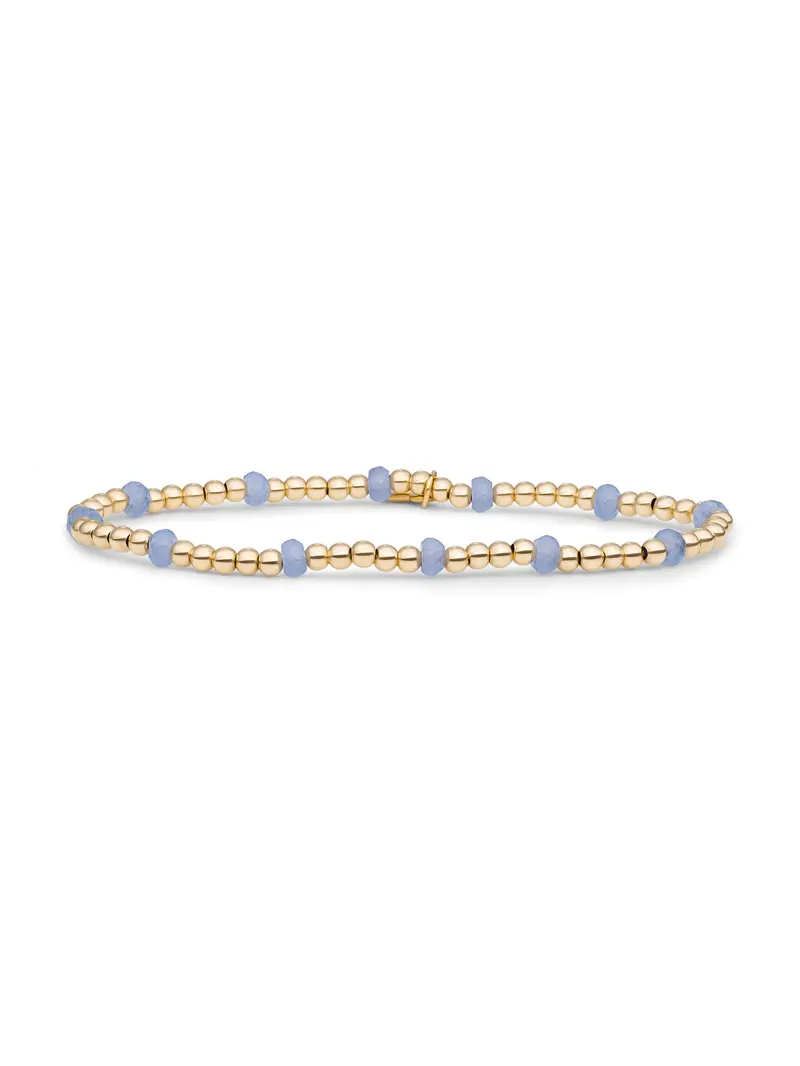 Reverse Roundel Armband Milky Blue Jade