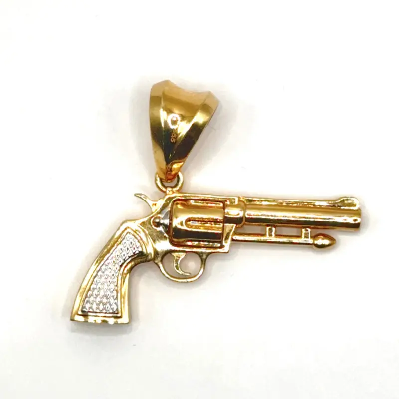 REVOLVER PENDANT - 14K