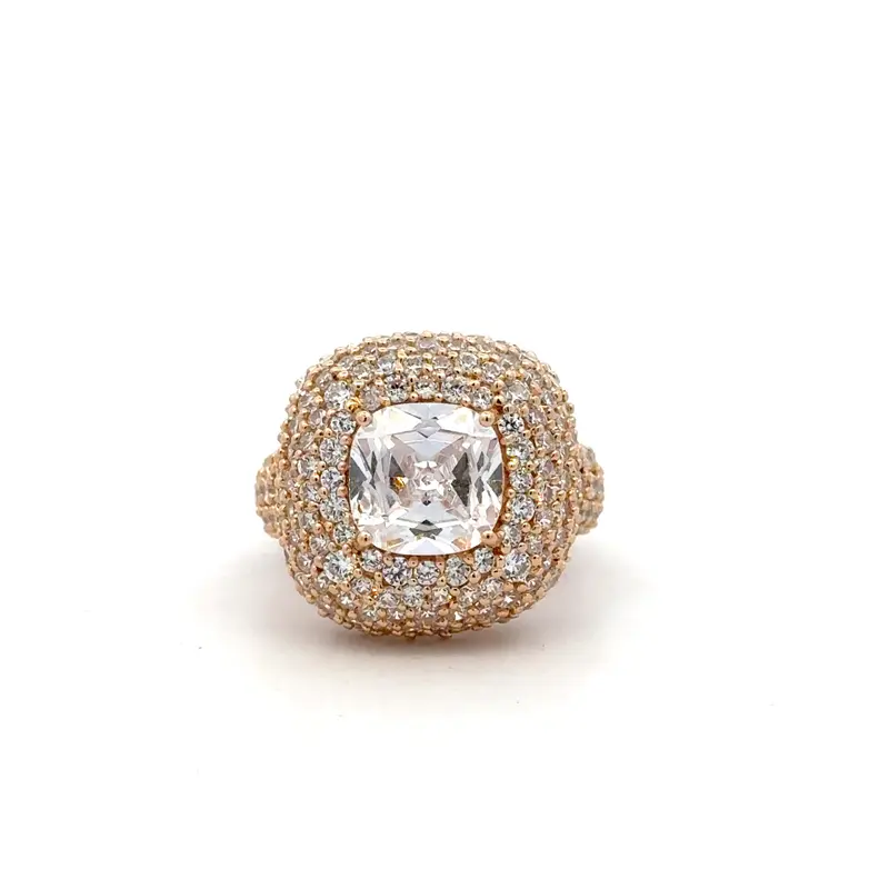 Ring Candy Clear goldplated