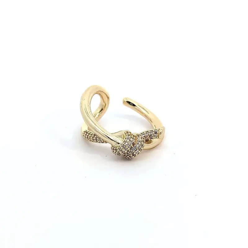 Ring met strass knoop