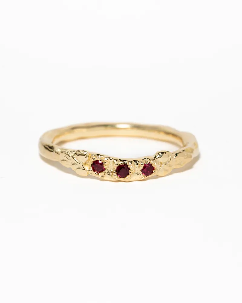 Ring Nala met robijnen